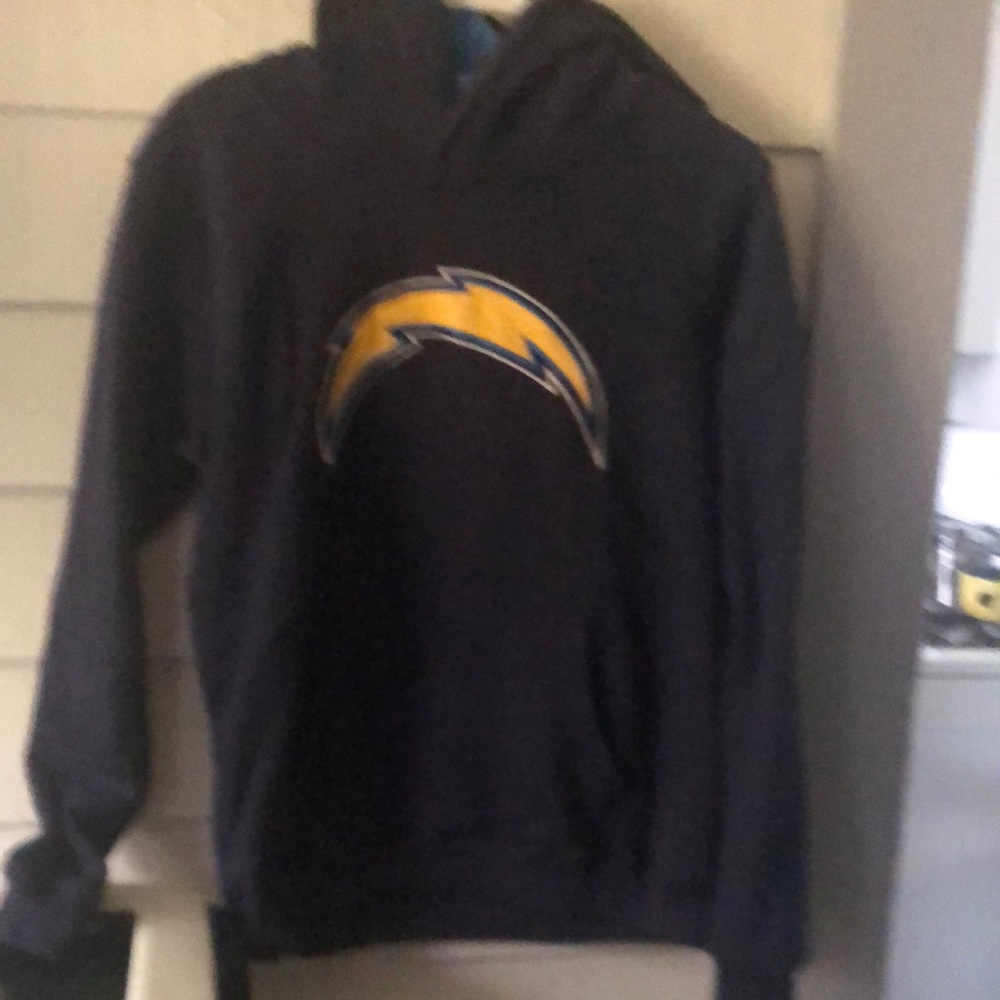 Men's Black Hoodie with Yellow Logo